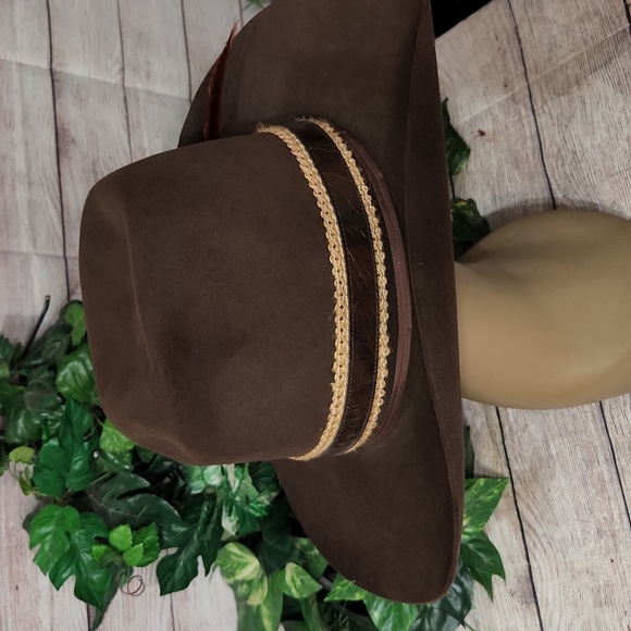 Falcon Brand Gold Label Feathered Hat 7 3/8 - Picture 5 of 12